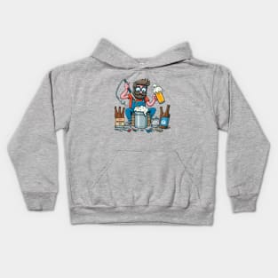 Crafting Man:  Craft beer Brewing Foam Sudz Kids Hoodie